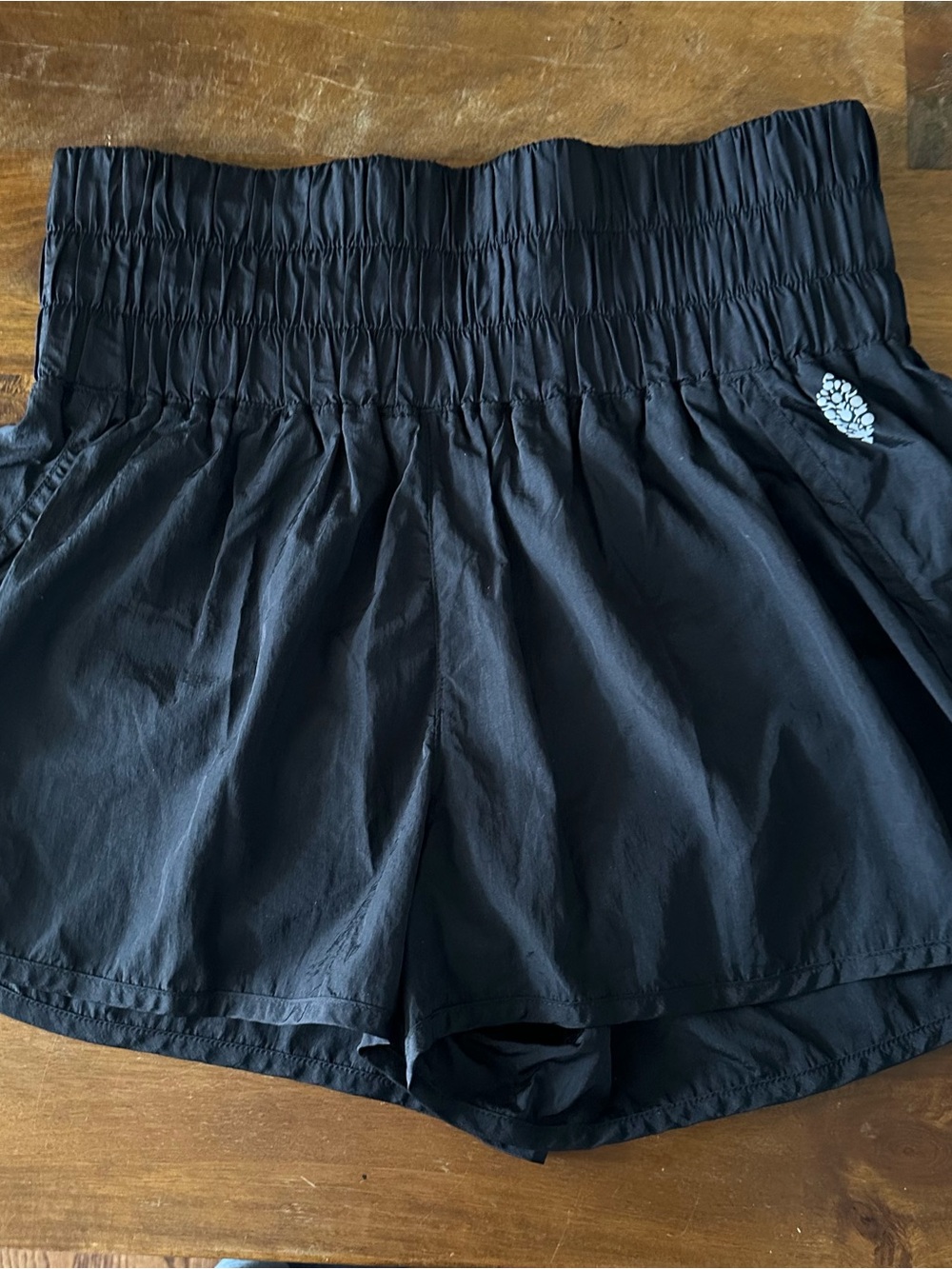 FP movement Free people black elastic waist athletic shorts ladies size XL